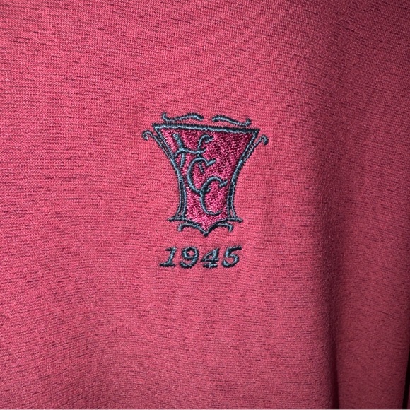 Adidas Golf Polo PrimeGreen Purple Short Sleeve 2XL Highland Country Club - Picture 4 of 8